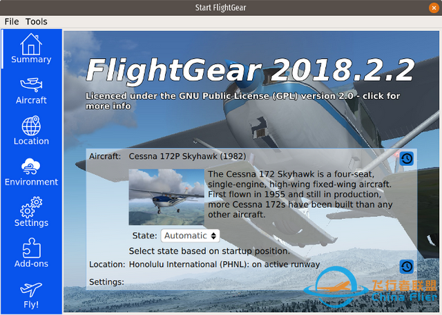 使用 FlightGear 翱翔天空-9611