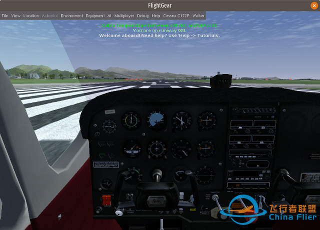 使用 FlightGear 翱翔天空-488