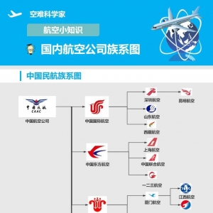 航空知識小科普-盤點國內航空公司的各類族系圖