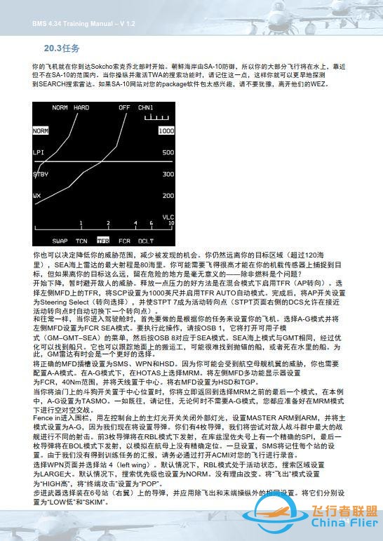 模擬飛行 BMS F-16 中文訓練手冊 20.3海上任務-833