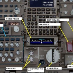 模擬飛行P3D 波音777客機(jī) 中文指南 2.10方向舵配平