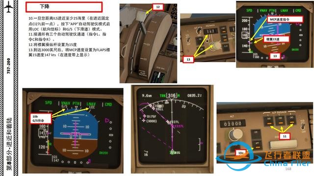 XP11 FF 波音757 中文指南 8.3下降標準程序-9810