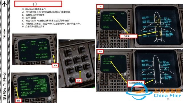 P3D PMDG 波音747客機 中文指南 3.8門的管理自動化-8590