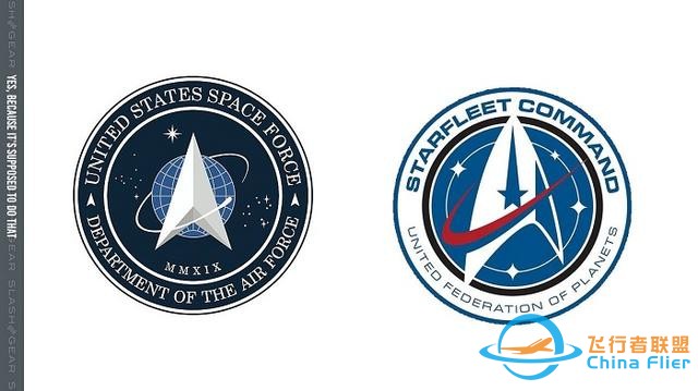 為何美國太空部隊徽章像星際迷航？而后者又形似NASA？-2071