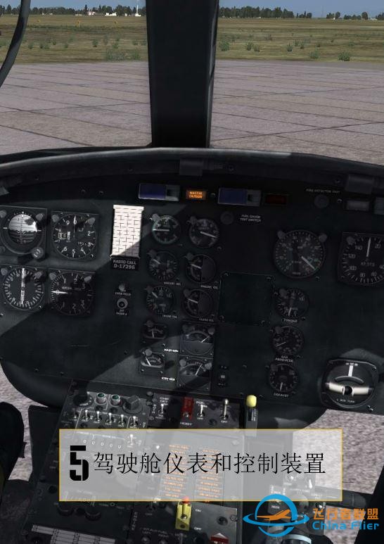 DCS UH 1H Huey休伊直升機 中文飛行手冊 3.6駕駛艙-2574